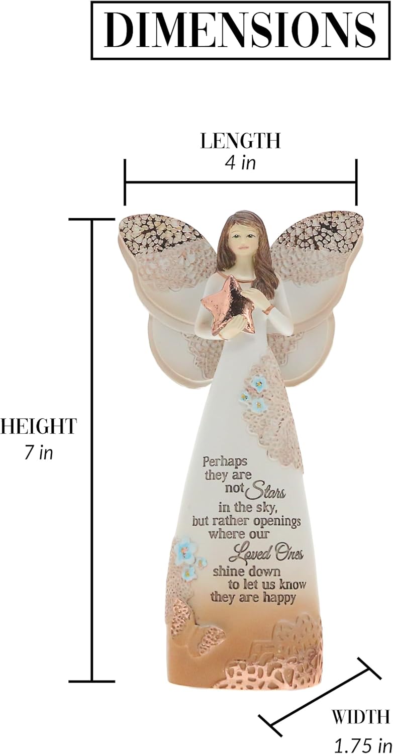 Pavilion Gift Company 19045 Light Your Way Memorial Stars in The Sky Angel Figurine, 7-1/2-Inch , Blue - Image 6