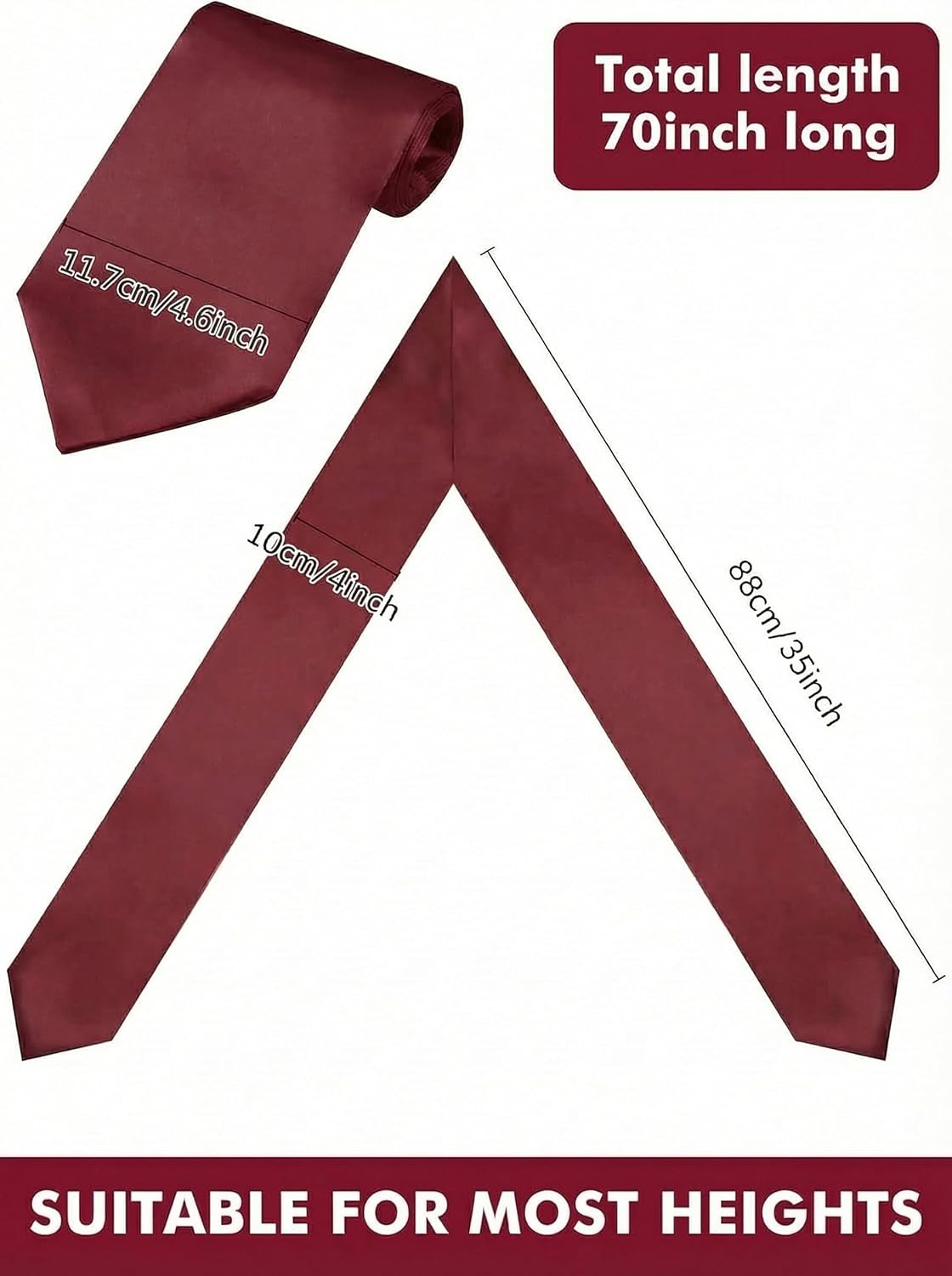 TFTAFAN 24-Pack Graduation Stoles bulk,Sashes Honor Stole Commencement Ceremony,Fraternity,Sorority&High School,70 Inches