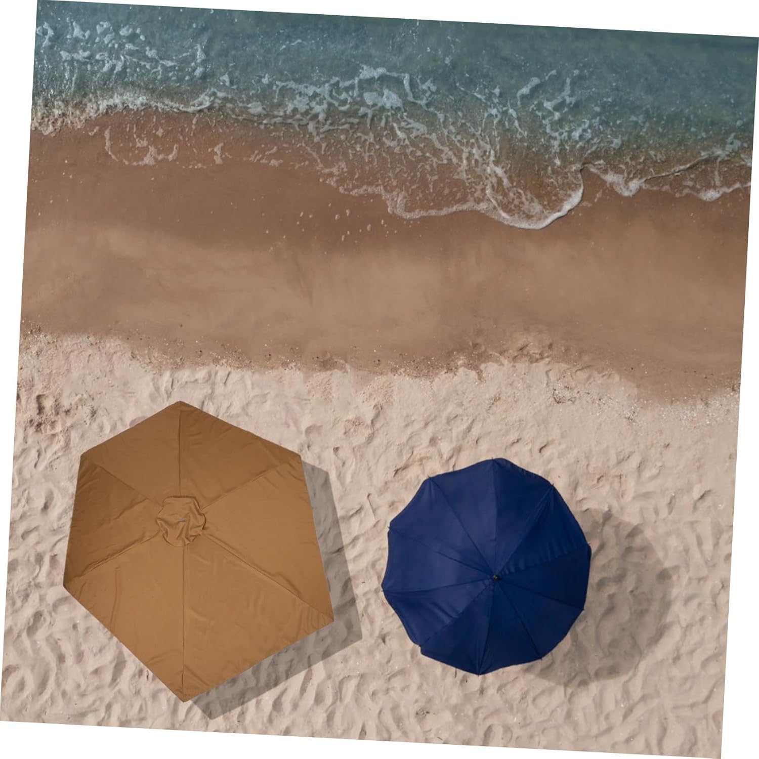 Umbrella Canopy Replacement Polyester Cover Rib Outdoor Patio Market Umbrella Easy Installation for Garden Use