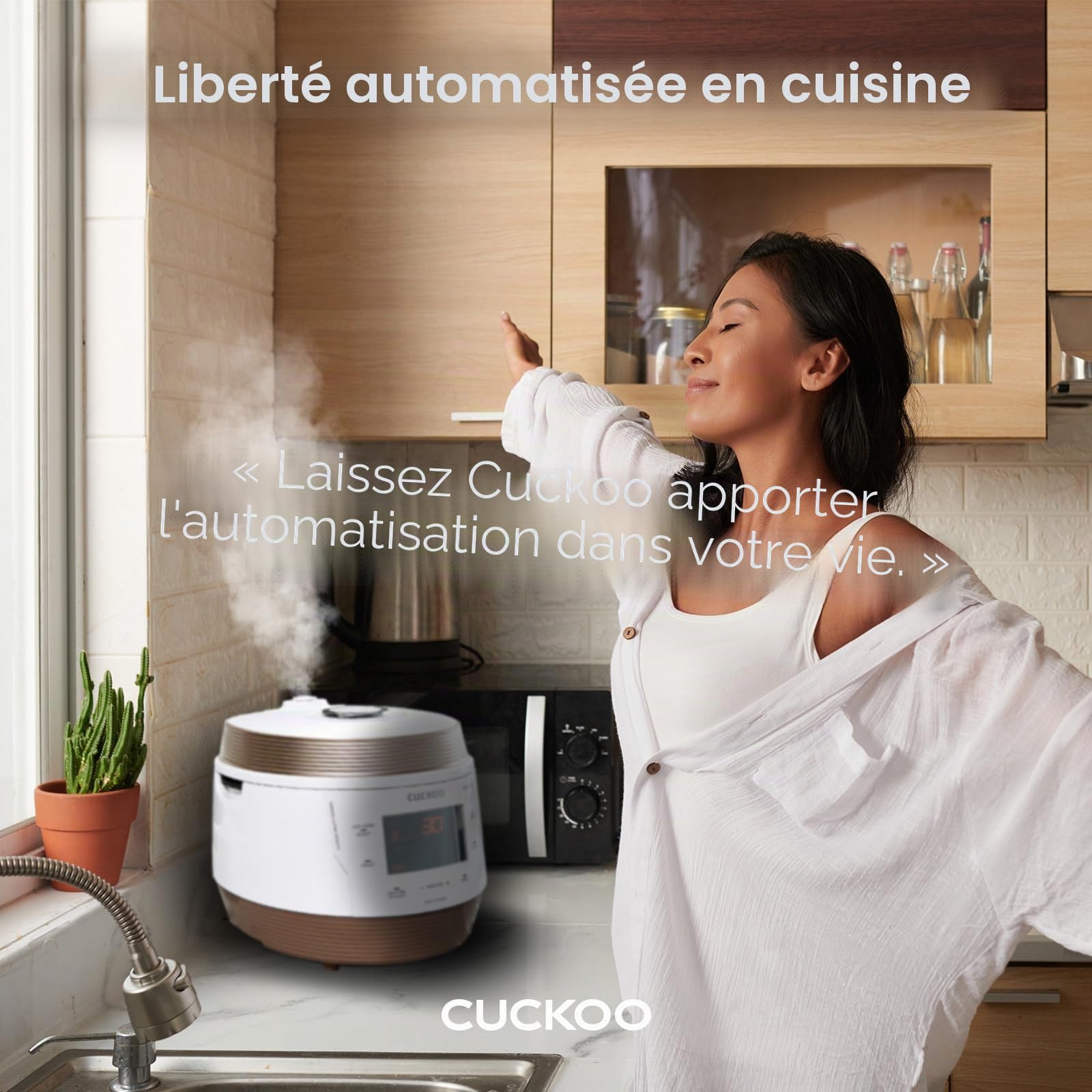 CUCKOO CMC-QSB501S ICOOK Q5 8 en 1 Multicooker à pression vapeur en acier inoxydable de qualité supérieure