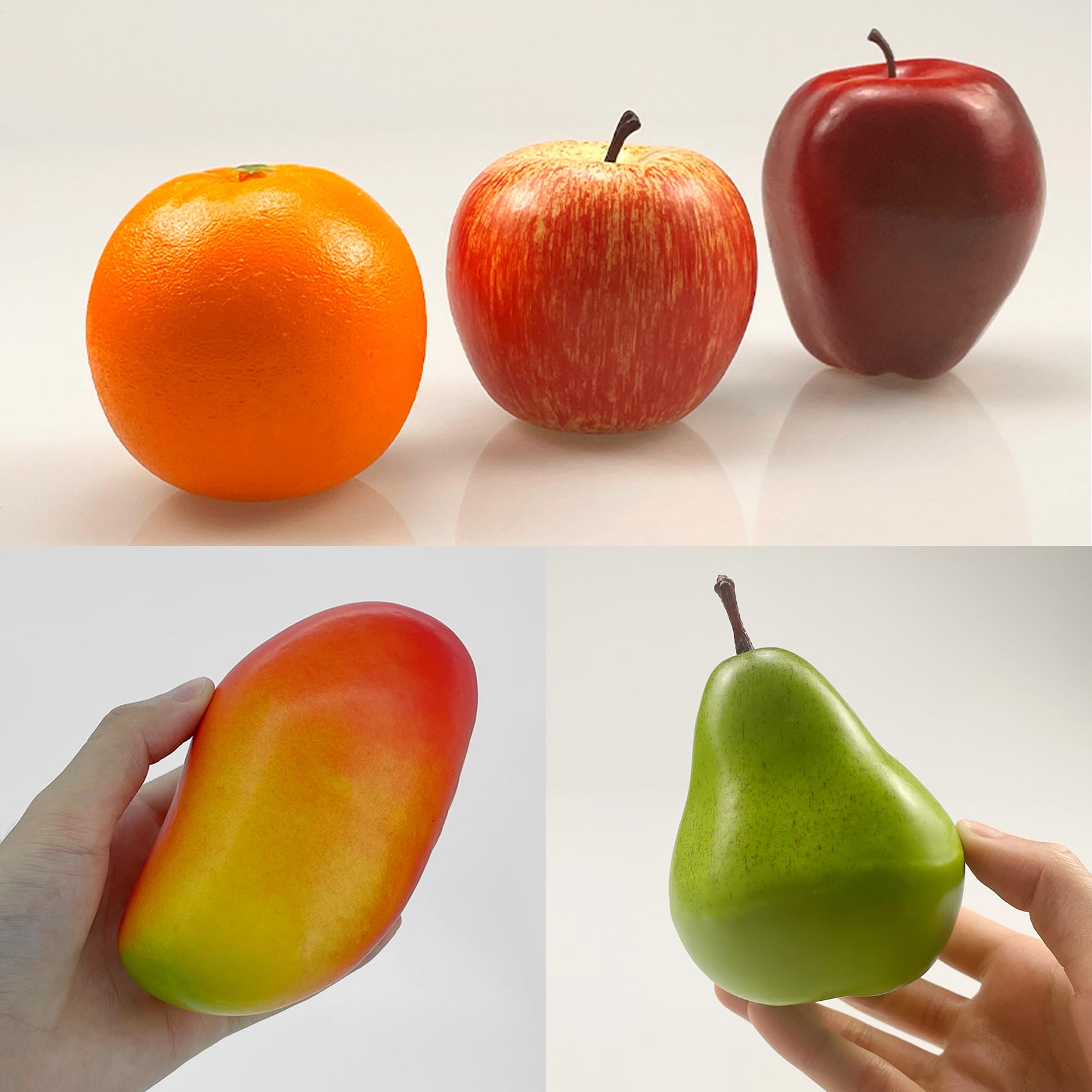 13 pezzi di frutta artificiale, frutta finta decorazione casa realistica frutta finta per centrotavola simulazione frutta festa decorazione mele artificiali arance finta uva