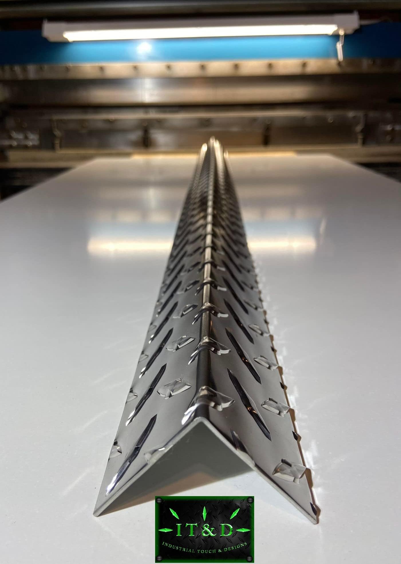 (Set of 6) 2" x 2" x 48" Wall Edge Corner Protector Guard Angle .063 Aluminum Diamond Plate 16 Gauge