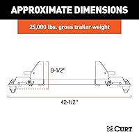 Vista 2 de CURT 16021 sistema de soporte con 5 patas de rueda para Ram