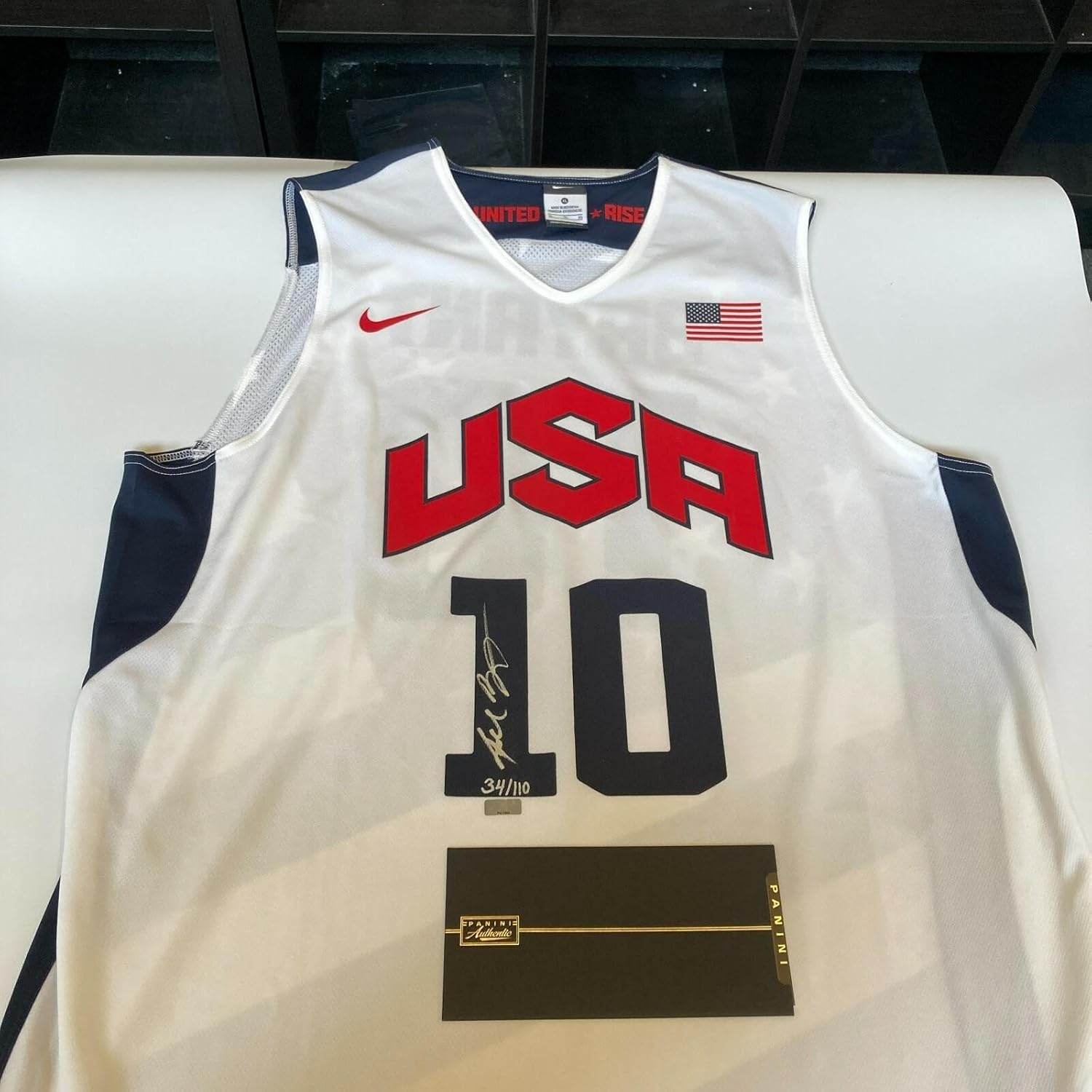 Kobe Bryant Signed Team USA Authentic Nike Olympics Jersey Panini COA #34/100 - Autographed NBA Jerseys