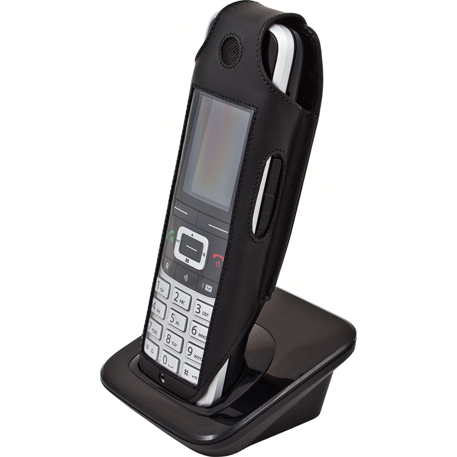 Gigaset Ledertasche mit festem Stahlgürtelclip für das S650H / S850H und Unify S5