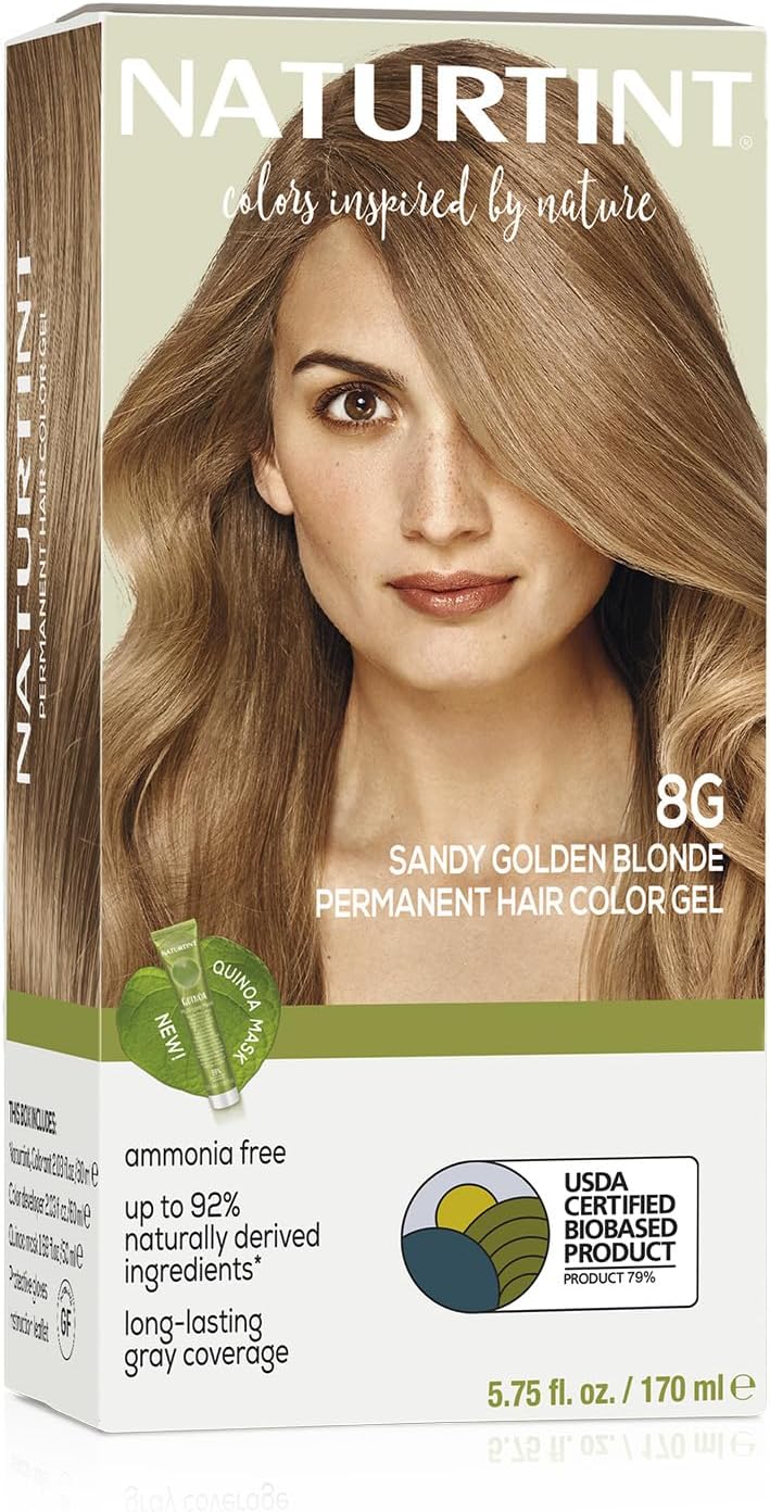 Naturtint Hair Color-8G/Sand Golden Blonde 4.5 oz Liquid