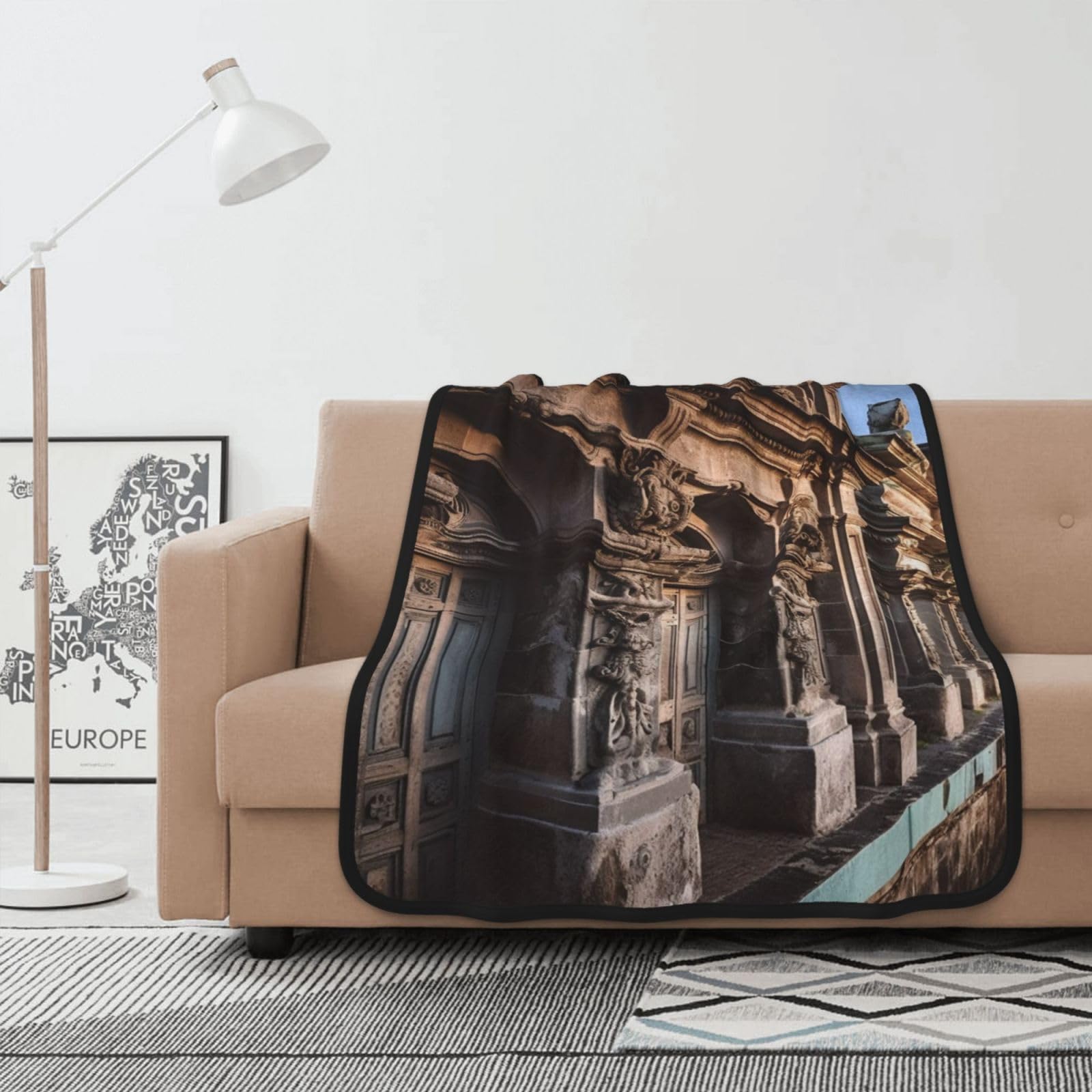Couverture polaire haut de gamme en flanelle double face confortable