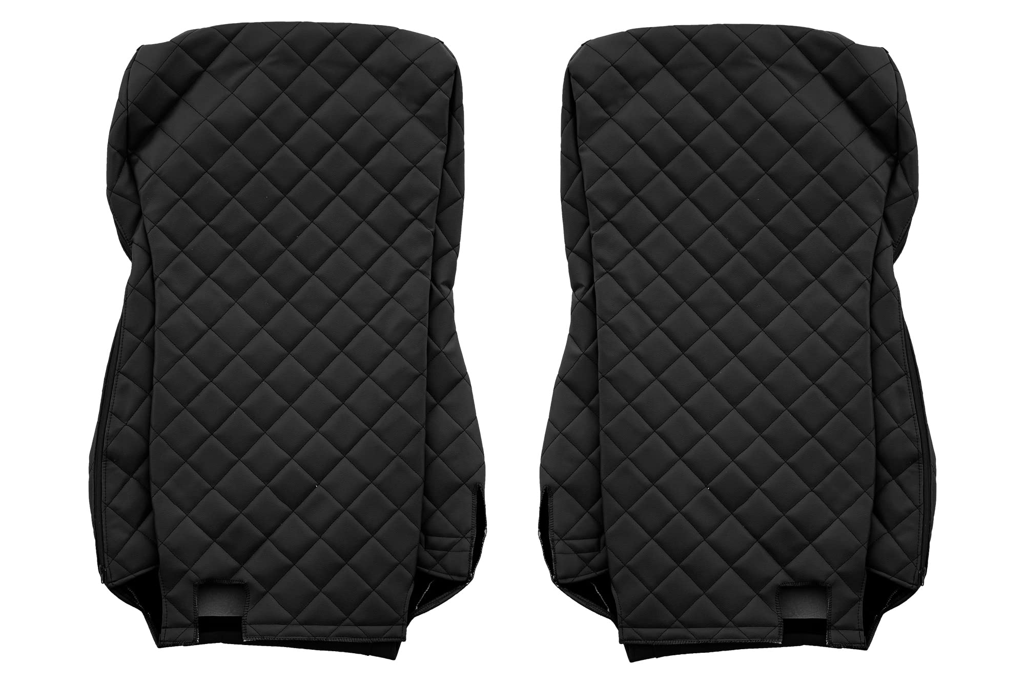 F-CORE Stoelhoezen vrachtwagen compatibel voor DAF XG XG XF NG 10.21- Passagier opvouwbare Bijrijders zonder tafel BRUIN