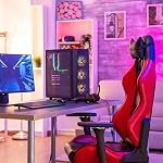 uxcell Gaming Chair Covers, Stretchable Office Computer Chair Slipcover with Armrest Covers, Elastic Seat Protector for Office Reclining Racing Game Chair, Black