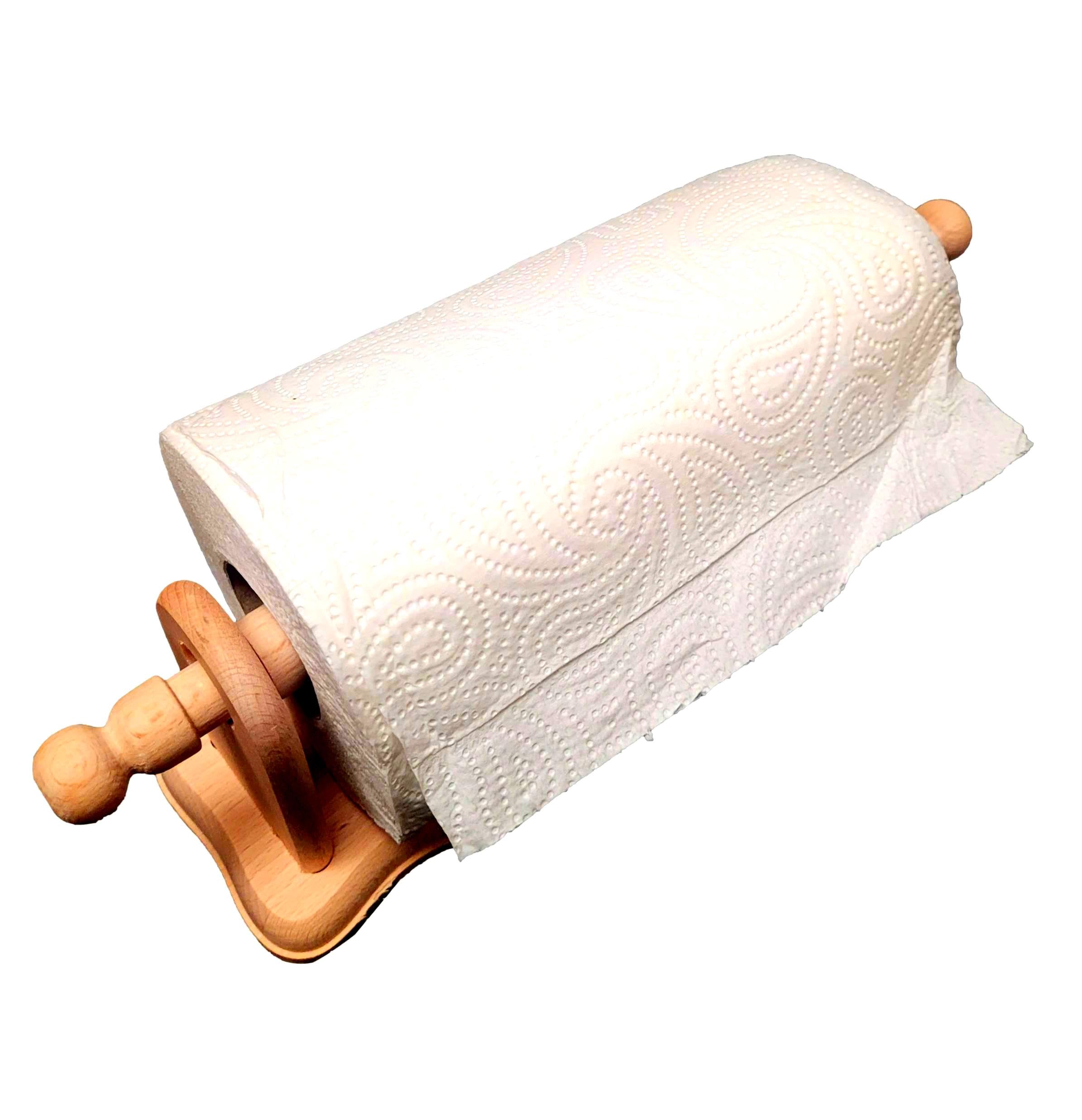NUOVO CUCINA PORTAROTOLO FAGGIO LEGNO MURO FOGLIO ROTOLO ASCIUGAMANO DI CARTA DISTRIBUTORE – CHIARO