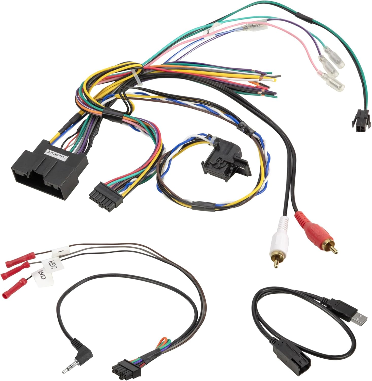 Scosche Link+ LFD10 Radio Replacement Interface with Steering Wheel Control Adapter Compatible with Select Non-Amplified 2015-2018 Ford Focus with 4.2” Screen - Car Stereo Receiver Wiring Harness Kit