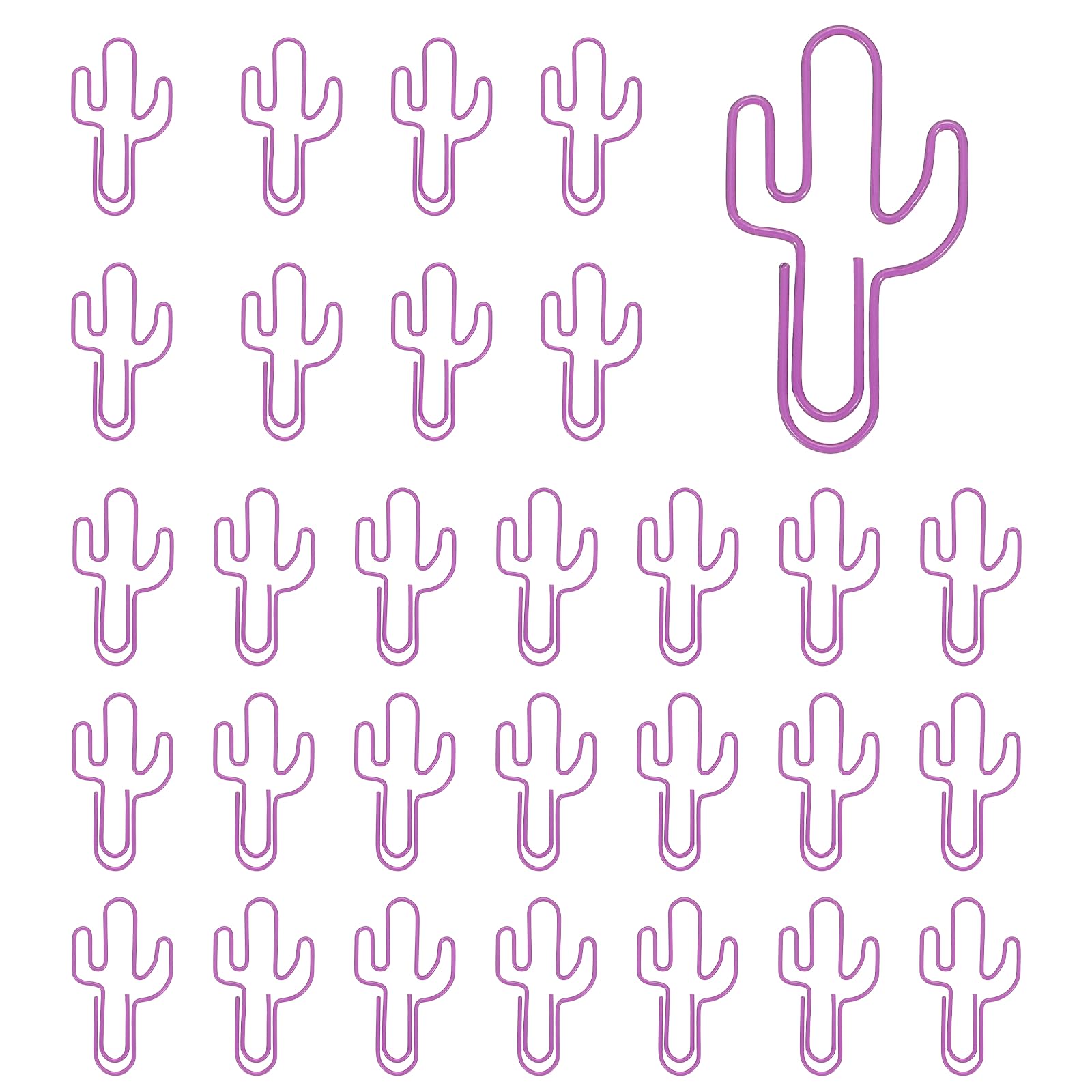 Trombones cactus violets décoratifs comme petit cadeau de papeterie utile - 8