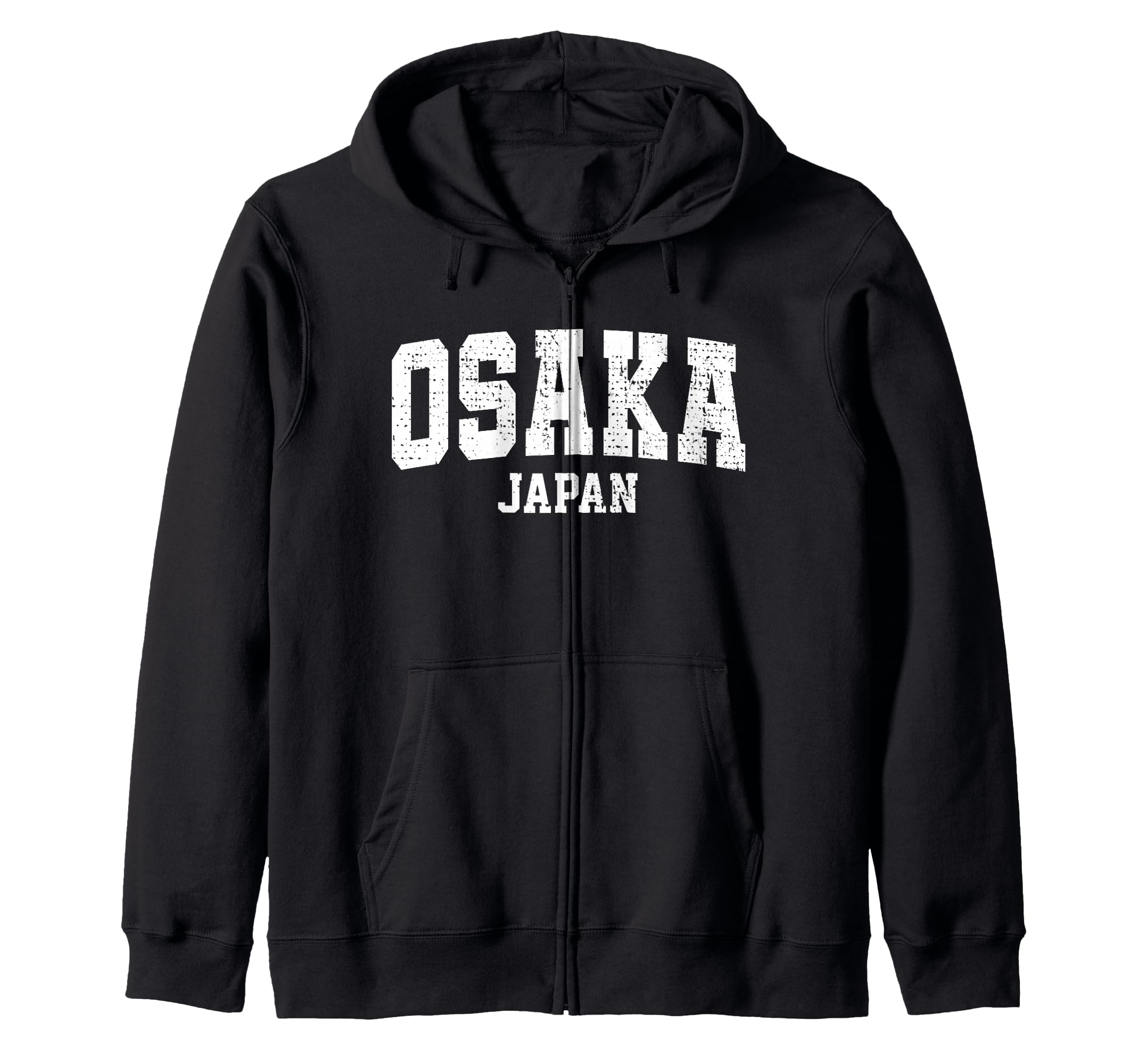 Amazon | 大阪市立レトロカレッジ大学スタイル 和 大阪 ジップパーカー