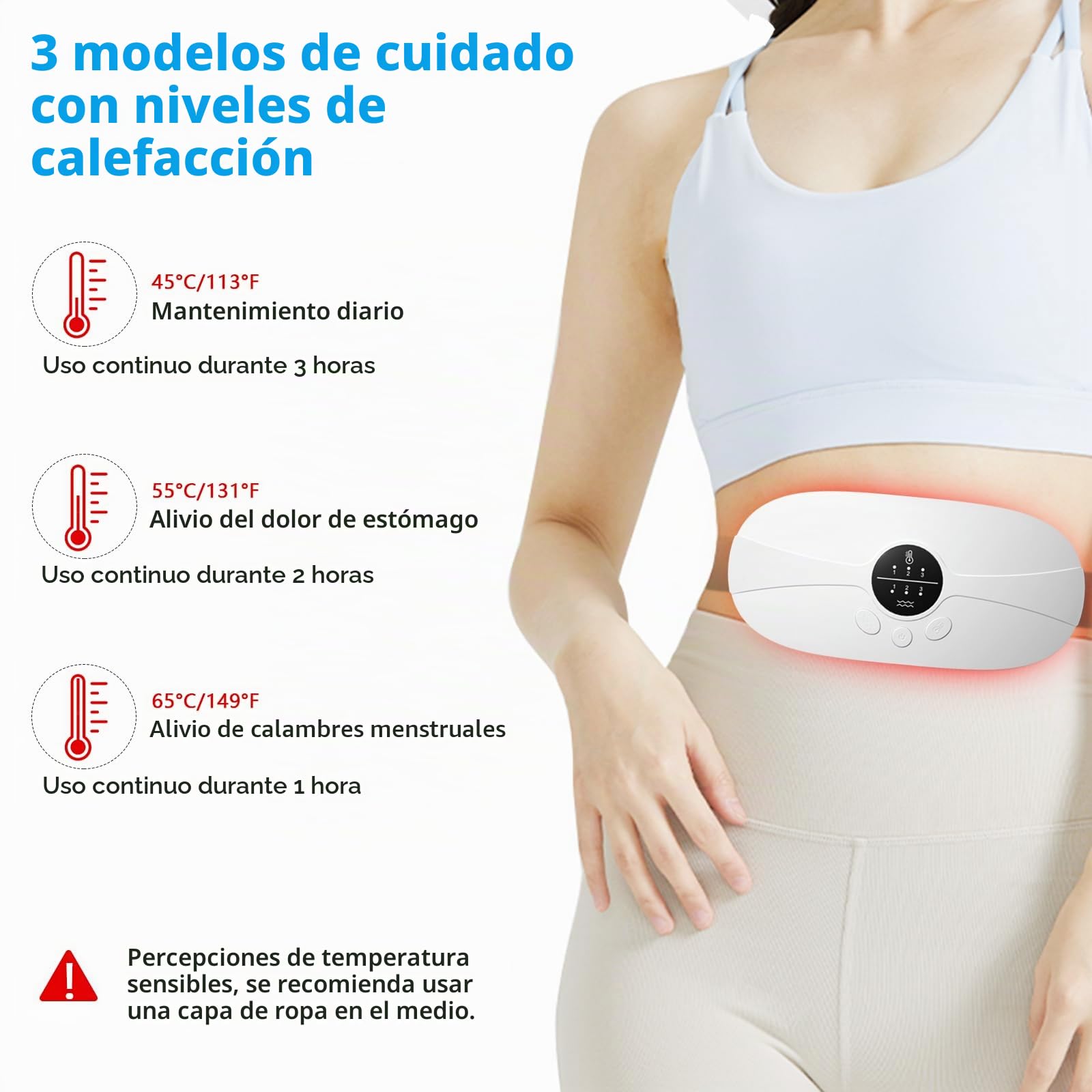 Almohadilla térmica inalámbrica portátil