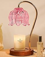 Vista 14 de Lámpara Calentadora de Velas con Forma de Flor con Temporizador, Calentador de Lámpara de Vela Regulable, Regalo de Navidad y Cumpleaños