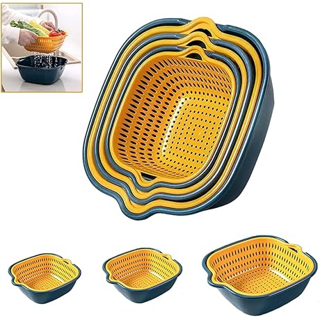 Z23Z 6PCS Colander Plastic Set: The Ultimate Kitchen Convenience