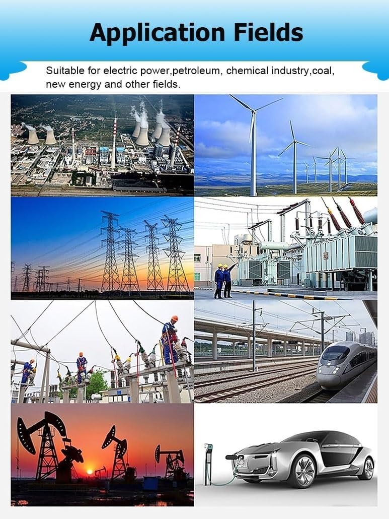 10/35/110/220 KV High Voltage Anti-electrocution Insulated Rescue Hook, Non-Conductive Body Pull Stick/Bar/Pole/Rod with 18" U-shape Hook for Factory/​​Substation(Yellow,2m/6.6ft-110kv)