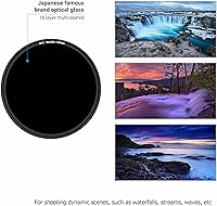 Vista 3 de JJC Filtro ND de 3.228 in ND1000 Fijo 10-Stop Densidad Neutral Fader para Sigma 0.945-2.756 in f2.8 DG DN II, Canon RF 0.591-1.378 in f2.8, Nikon Z