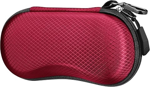 FINTIE Custodia Occhiali da Sole, Porta Rigida Occhiali da Sole in EVA con Moschettone, Portaocchiali Astuccio per Uomo Donna Ciclismo Sportivi