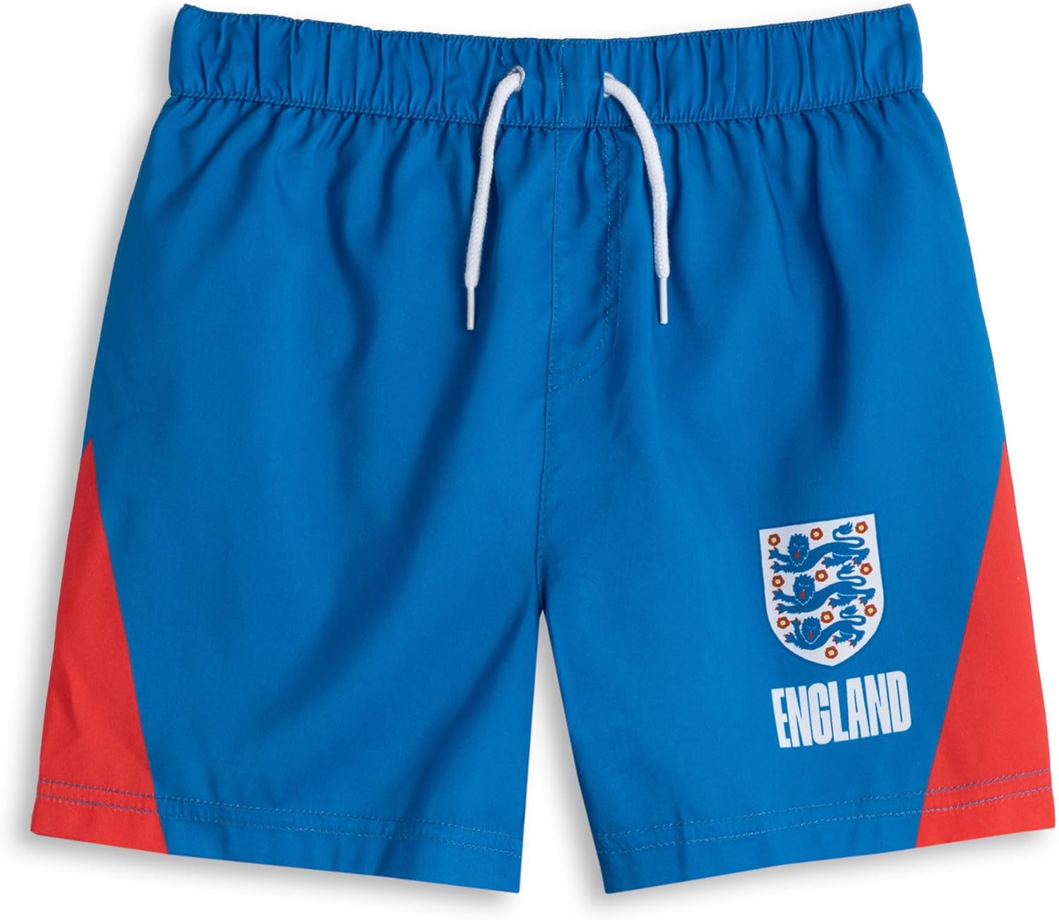 Vanilla Underground England Football Team Crest Blue Swim Top OR Shorts | Boys Beachwear Set | Sports Swimwear with Logo