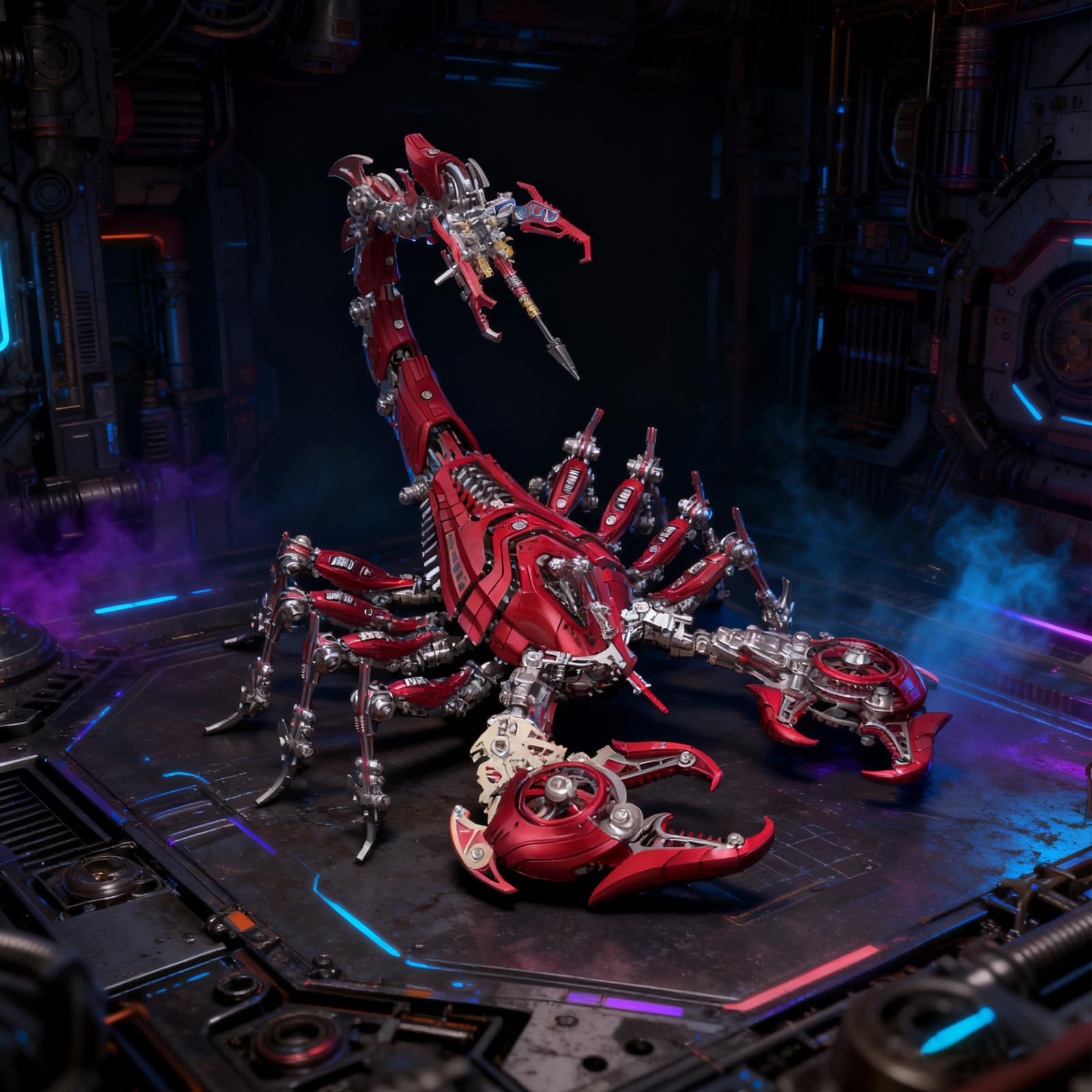 Puzzle in metallo 3D Scorpione modellino per adulti, kit di puzzle 3D in metallo fai da te con attrezzi, giocattolo da scrivania per adulti