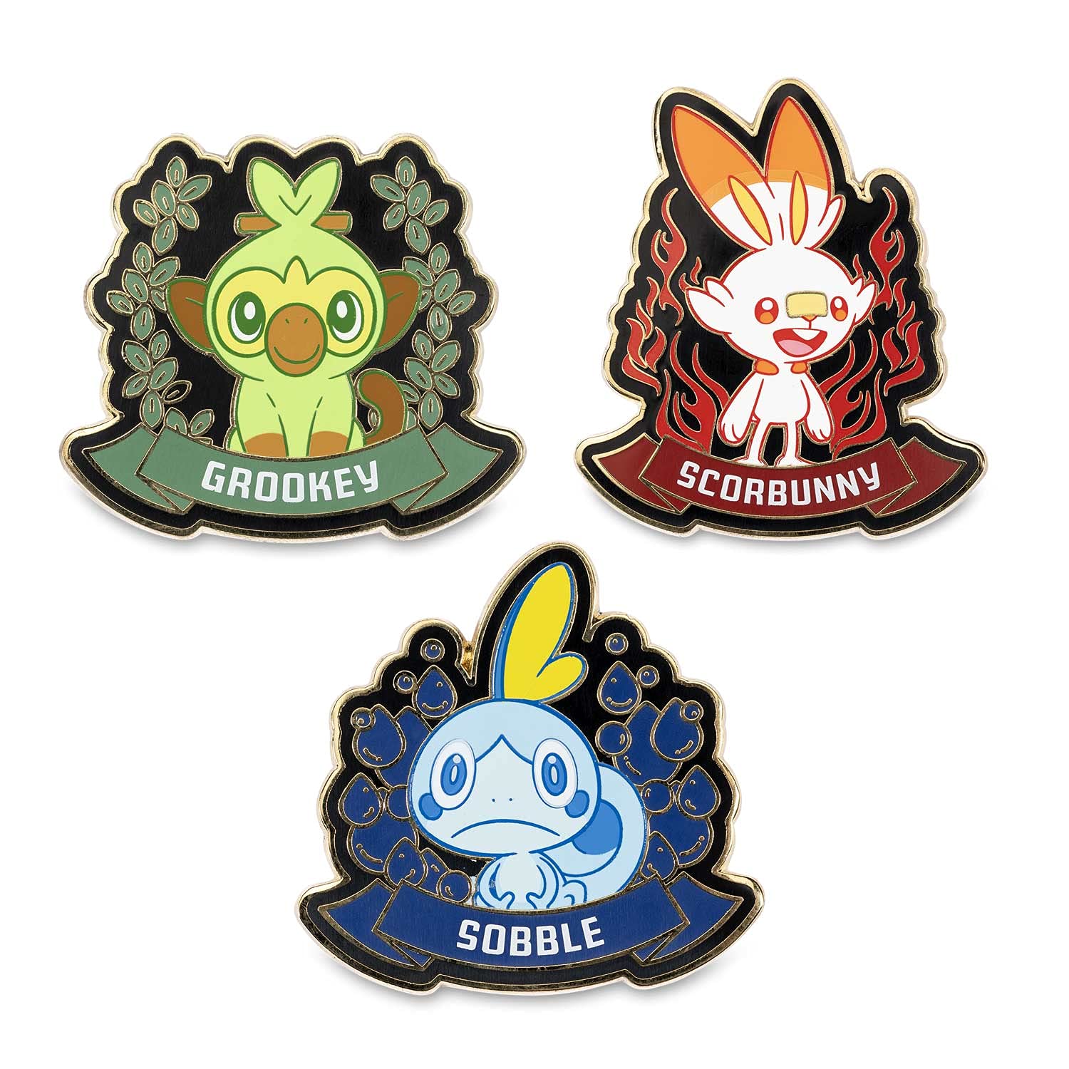 Sidekick Pokemon Pokemon Center Grookey Scorbunny And Sobble Galar First Partner Pokemon ...