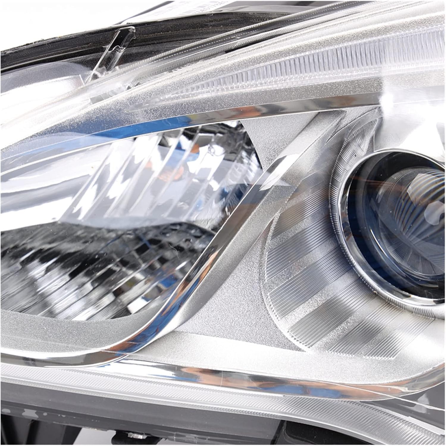Front Bumper Headlight Headlamp Head Light Head Lamp Assembly Compatible With Baic D20 E130 E150(Left side,LED)