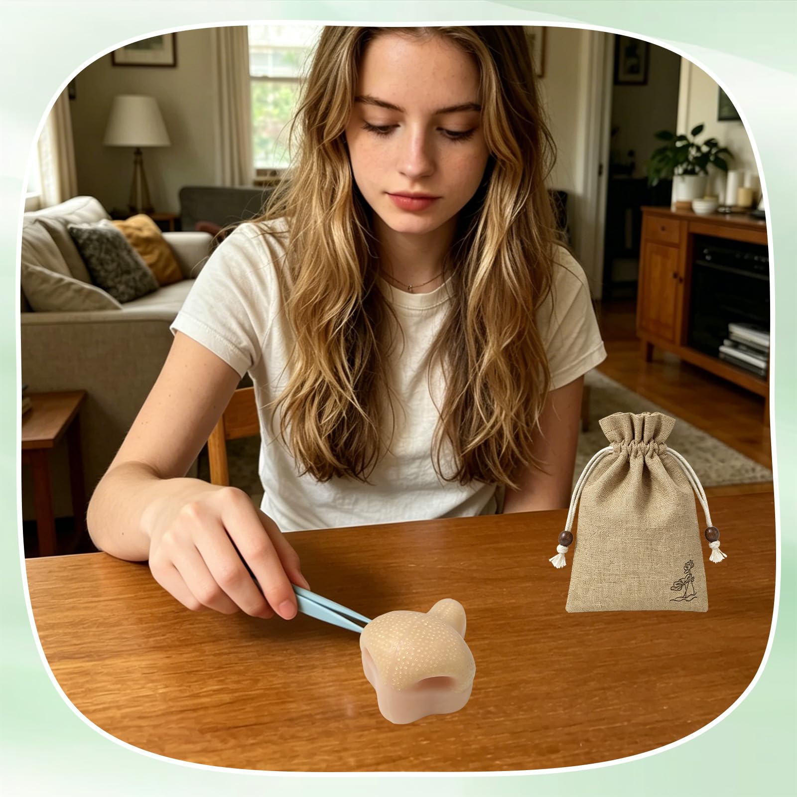 Juguete Anti-estrés Quita Granos – Muñeco De Silicona Con Clip, Nariz Simulador Para Exprimir Espinillas, Reutilizable Y Sensorial