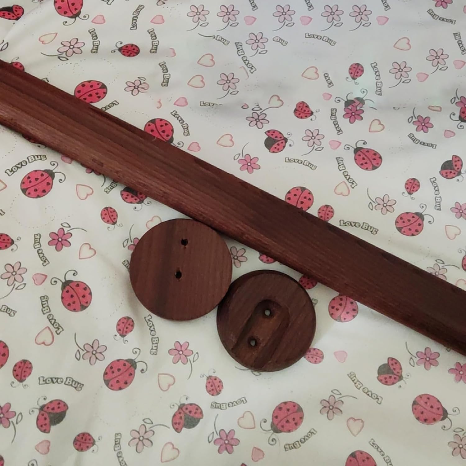 Closet Rod Brown Wood Closet Hanging Rod, Wall Mount Clothes Rod for Closet Heavy Duty, Closet Rod Kit with Support Flanges & Screws, Length 16 to 47 in(120cm(47 1/4"))
