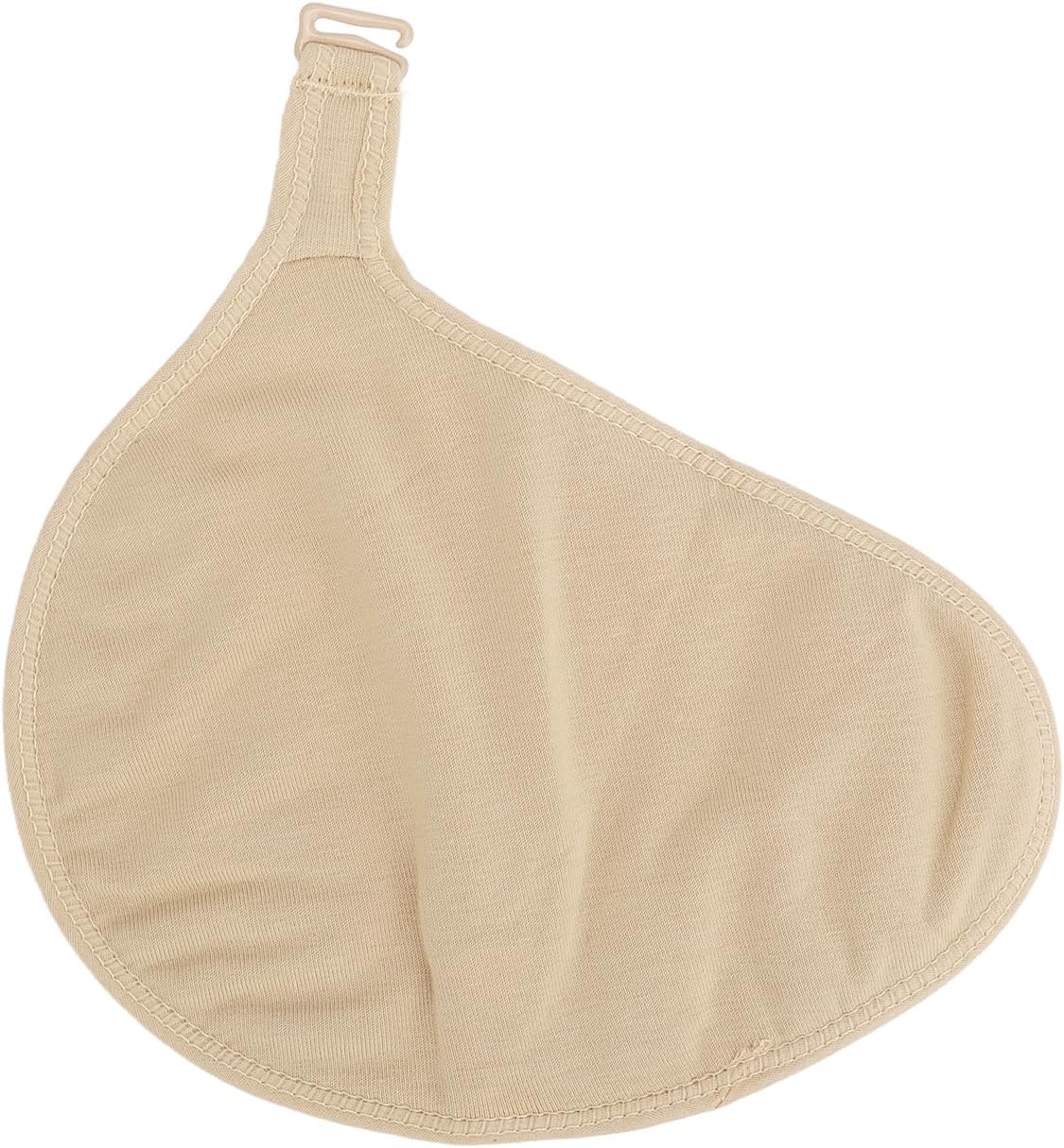 Silicone Protective Pocket for Mastectomy, Protective Case with Spiral Hook Portable Prosthesis Bag L (Left)