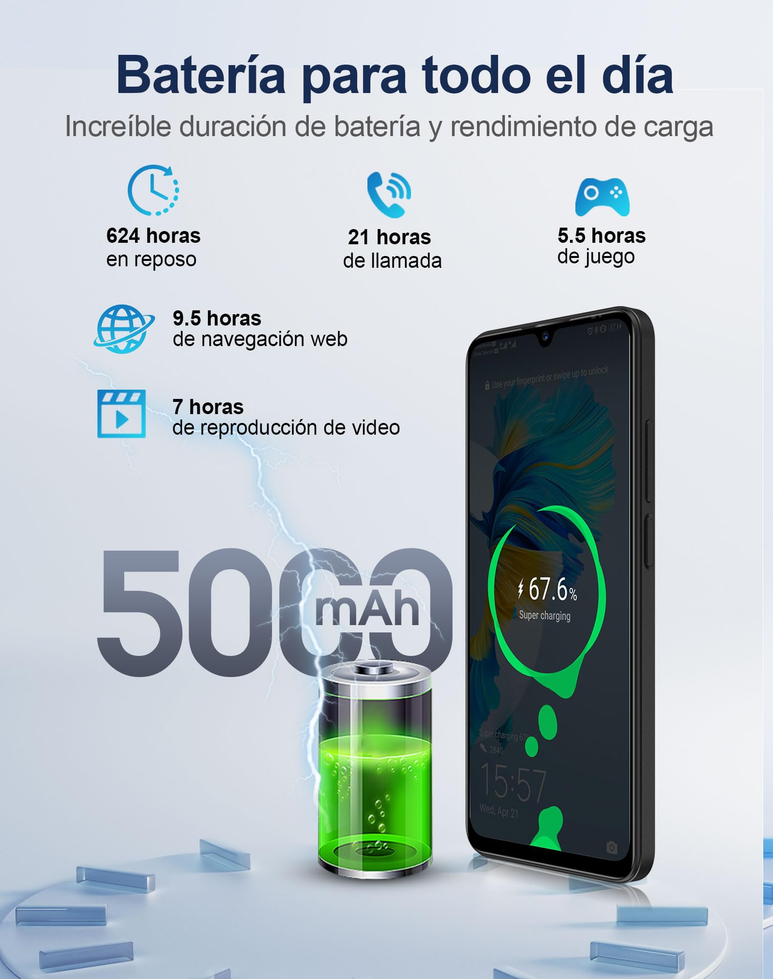 invens Note 17P Smartphone Android 16 Teléfono, Moviles Baratos 20GB+64GB/256GB Ampliable, Teléfono Móvil Libres 6,88", Telefono Octa-Core, 4G Dual SIM, 16+8MP, Face ID/OTG/GPS, Negro