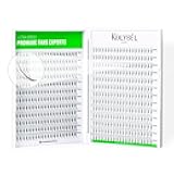 KOLYBEL 500 Premade Fans Eyelash Extensions 5D 0.07 Wispy Premade Lash Fans 8-15mm Mixed Length D Curl Pointed Thin Base Premade Lash Extensions Handmade Volume Promade Lash Fans(5D,0.07-D-8-15mm)