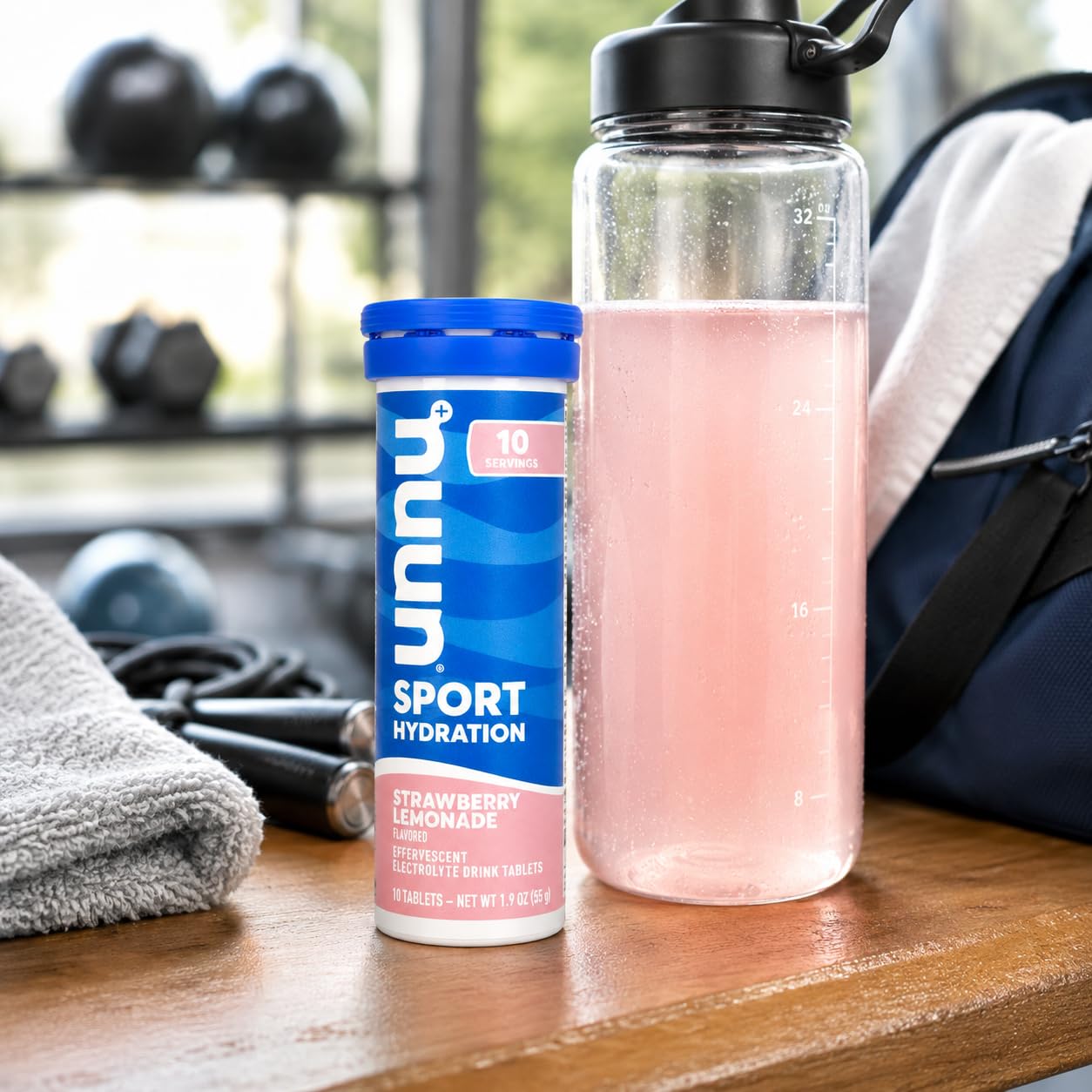 Nuun Active Strawberry Lemonade Electrolyte Drink Tablets 10 Tabs