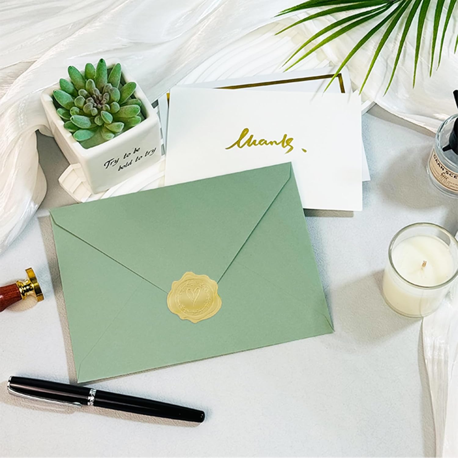 200 PCS Sage Green Colorful A7 Envelopes with Stickers, 5x7 Envelopes for Greeting Cards, Great for Invitations, Wedding Invitation, Birthday, Baby Shower, Graduation