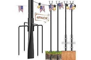Addlon 4 Pack String Light Poles Pro: Illuminate Your Outdoor Oasis with Sophisticated Lighting