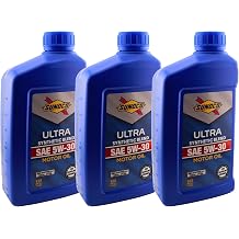 Synthetic Blend Motor Oil SAE 5W-30 Sunoco Ultra API SQ/ILSAC GF-7A 1 Quart Pack of 3