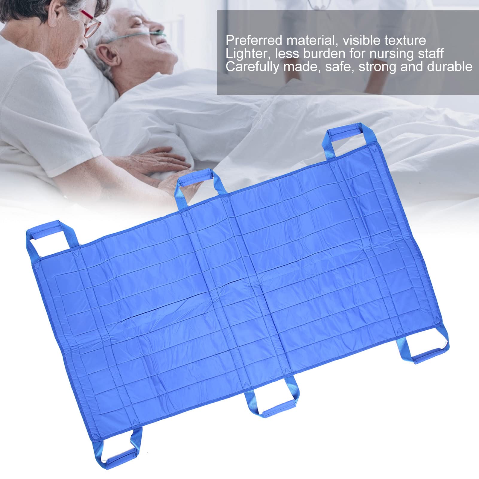 Sábanas de transferencia resistentes de 150 kg de capacidad, para cuidado del hogar, plegables, para rotar, levantar, reposicionar, para ancianos de incontinencia
