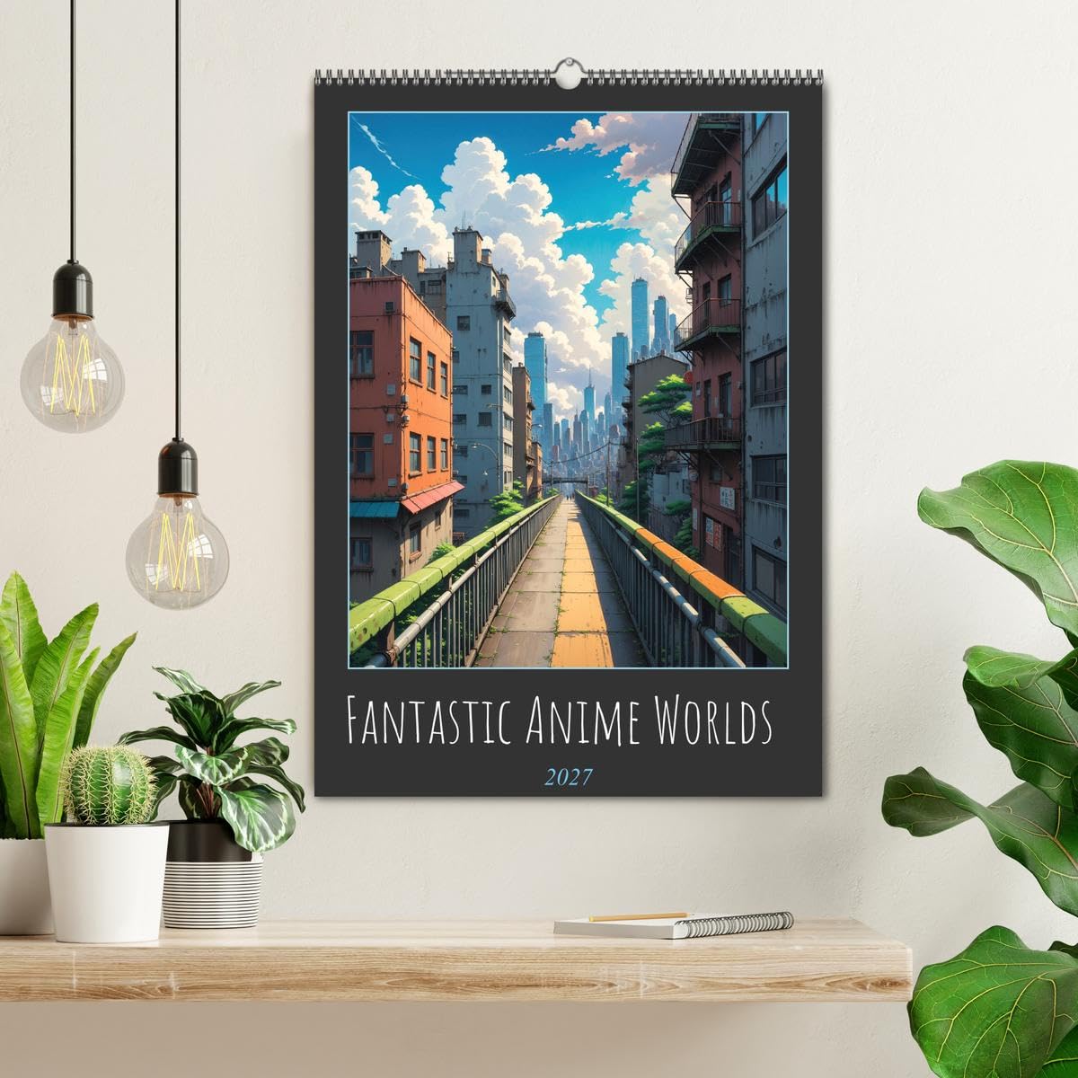 Fantastic Anime Worlds (Wall Calendar 2027 DIN A2 portrait), CALVENDO 12 Month Wall Calendar: A journey through fantastic anime worlds.