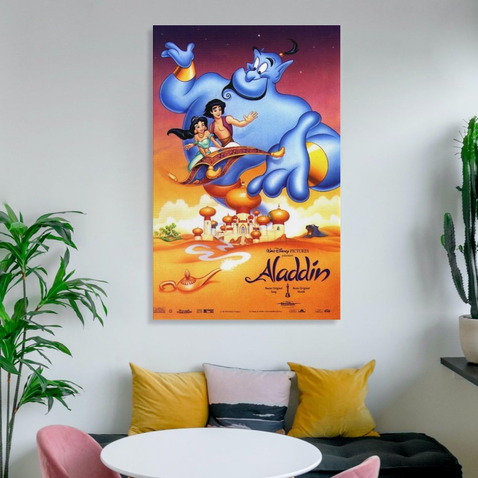 ★訳有★ アラジン 35mmフィルム+ミニポスターマット加工額装 ALADDIN ☆訳有☆ アラジン 35mmフィルム+ミニポスターマット加工額装