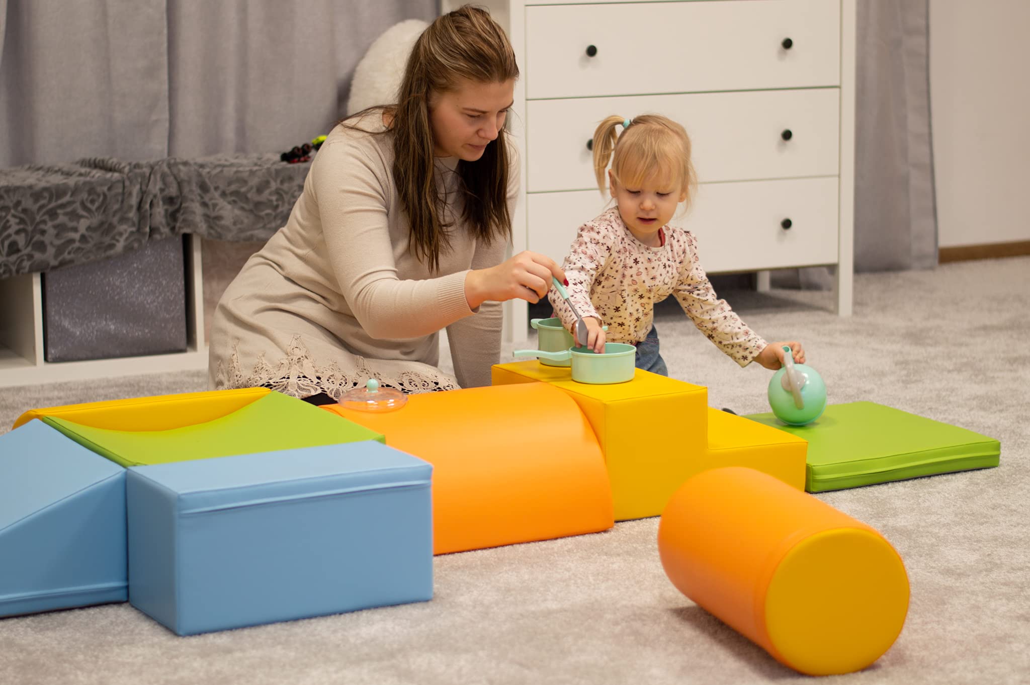 Modules Motricité IGLU - 8 Blocs Mousse XL Construction Enfant