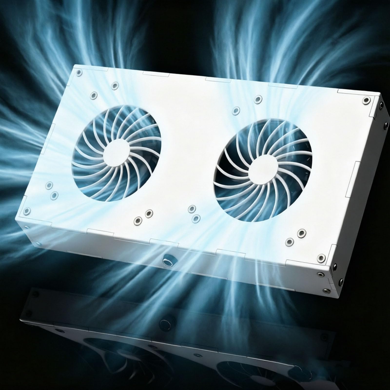 Radiatore A Doppia Turbina, Ventola Di Raffreddamento Per Armadi In Alluminio Da 6000 Giri/min, Velocità Regolabile, Motore Con Nucleo In Rame, Bassa Rumorosità, Per Armadi Di Rete, Amplificatori