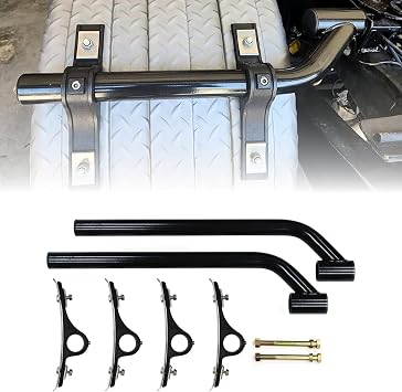 TORQUE Poly Fender Mounting Bracket Kit Black for Semi Trucks | Polymer Fender Mounting Bracket Kit, Frame Bolts & Hanger Brackets Included Replacement for 8591000, 8590195, 8590245