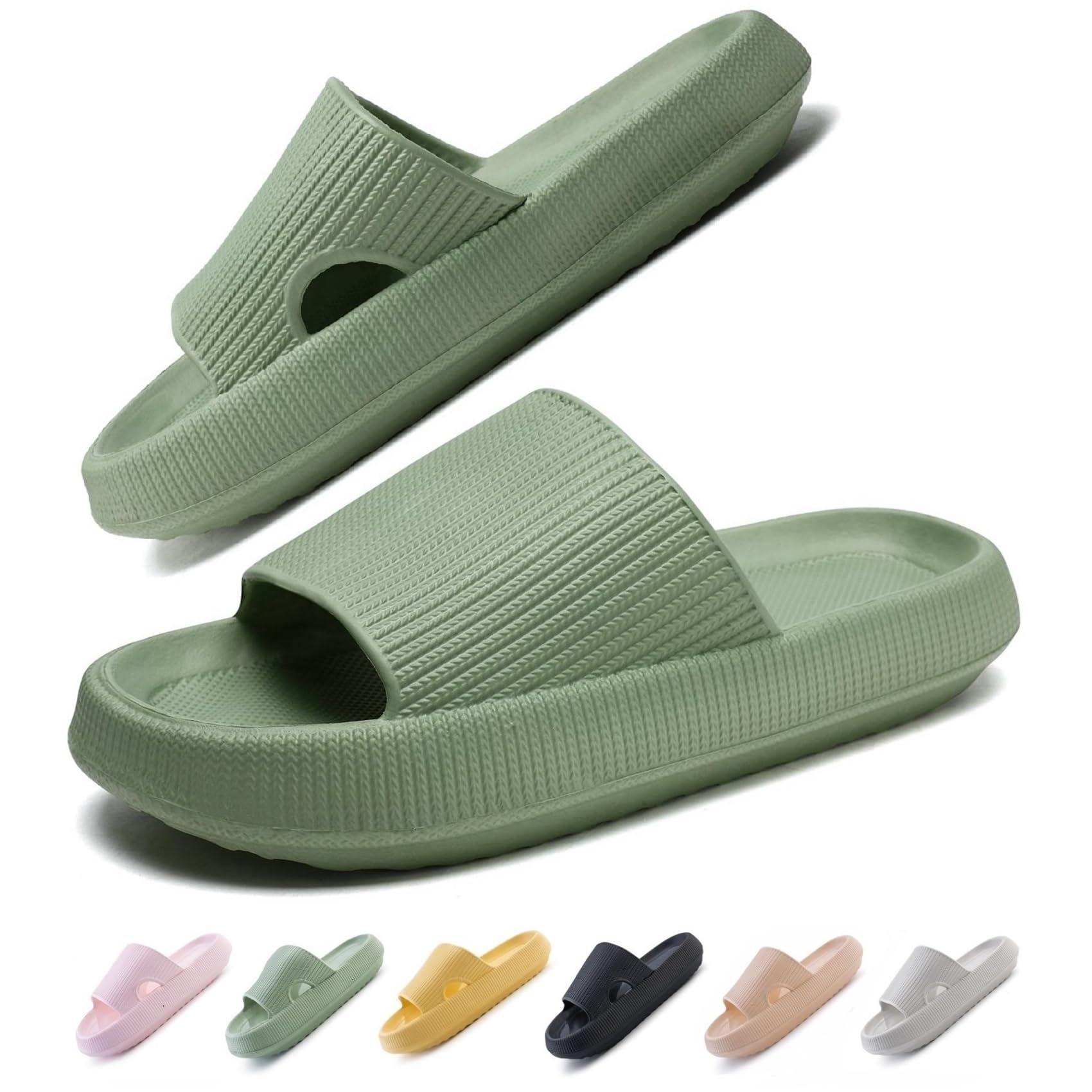 Chaussons Nuage Femme Originale Pantoufle Homme Tongs Antidérapants Piscine Douche Intérieur Slippers Adultes Taille EU 36-49