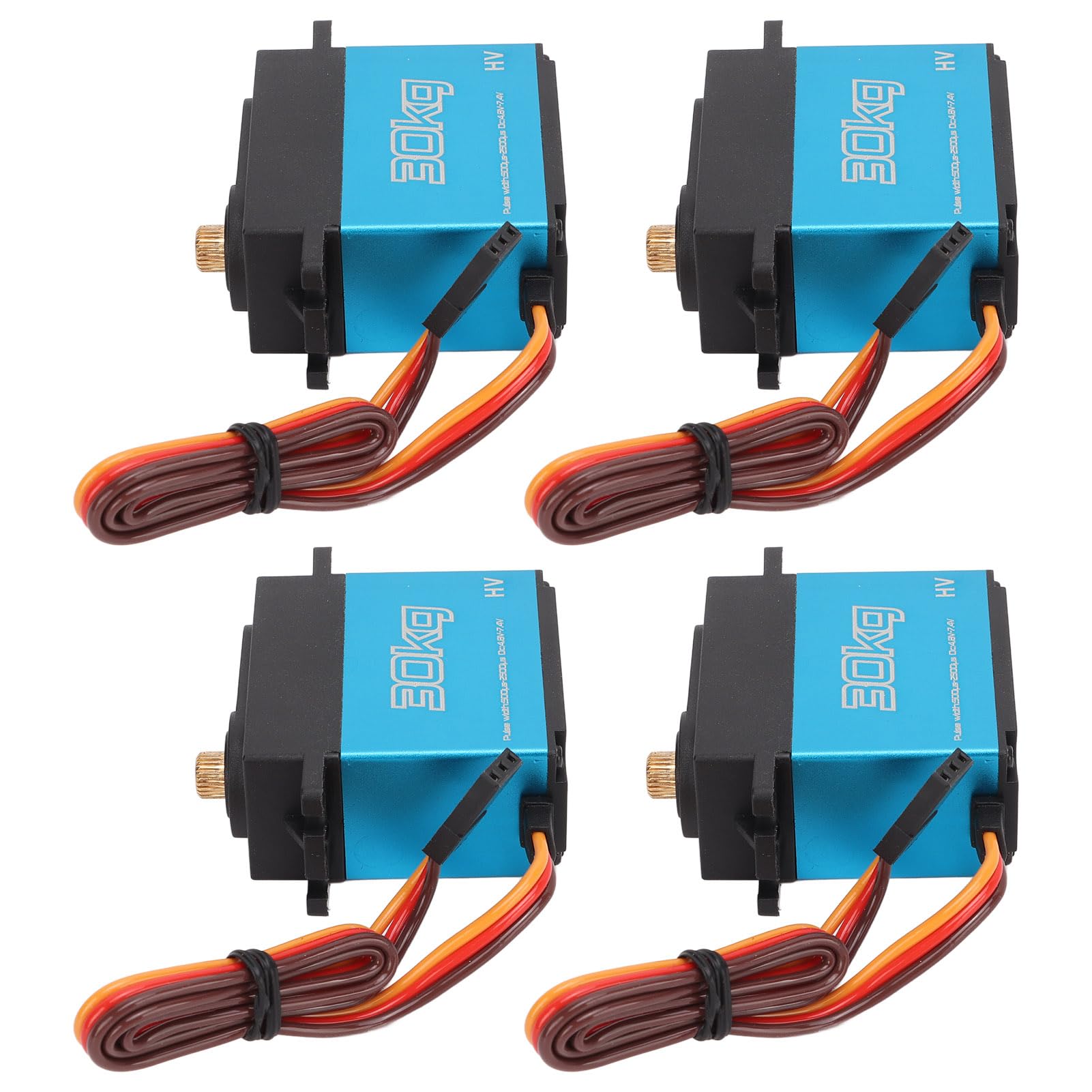 4 Stück 30 kg RC Metal Gear Digital Servo mit 25 T Metall-Servoarm für 1/10 ferngesteuertes Autoflugzeug