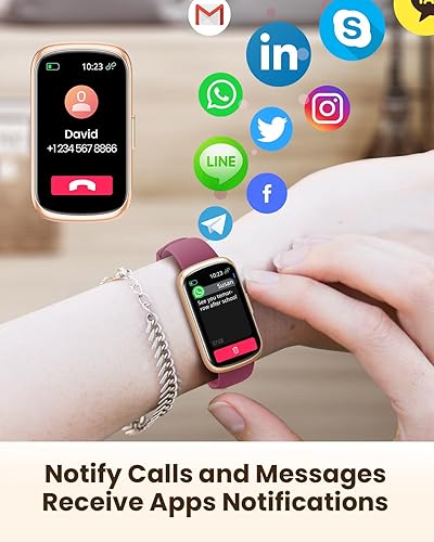 Miniatura 5 de Relojes de fitness para mujer, rastreador de actividad física con monitor de frecuencia cardíacaSpO2, relojes inteligentes para mujeres con