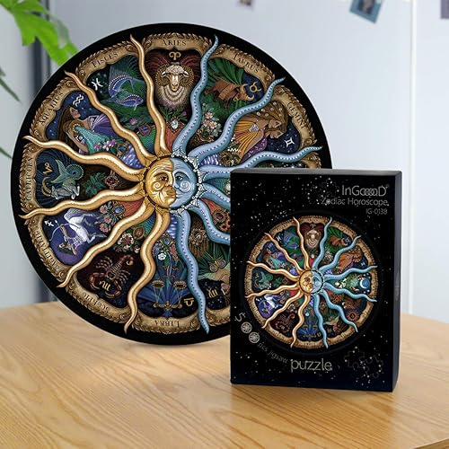 Miniatura 2 de Ingooood -Rompecabezas para adultos de 500 piezas- Serie de imaginación- Juguetes de rompecabezas del horóscopo del zodiaco