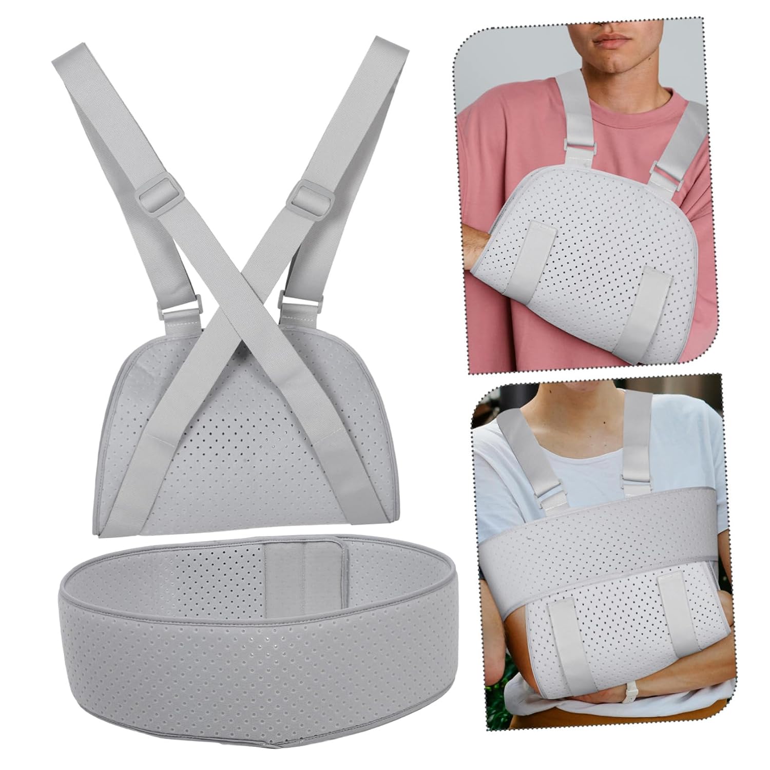 Elbow Injury Arm Sling Support for Adults Lightweight and Comfortable Arm Brace for Shoulder Immobilization Suitable for Men and Women Compression Discomfort