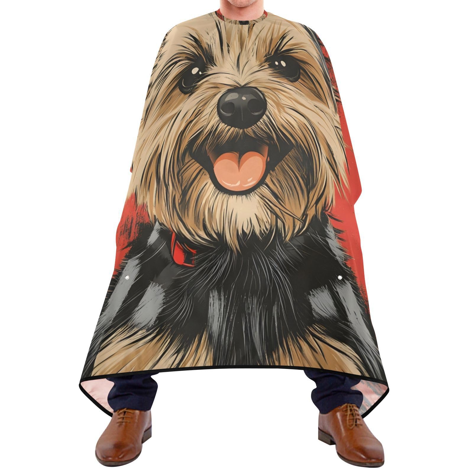 Hezely West Highland Hair Dye Cape, Barber Cape for Adults,Waterproof Salon Cape,Waterproof Hairdressing Styling Hair Cutting, 65