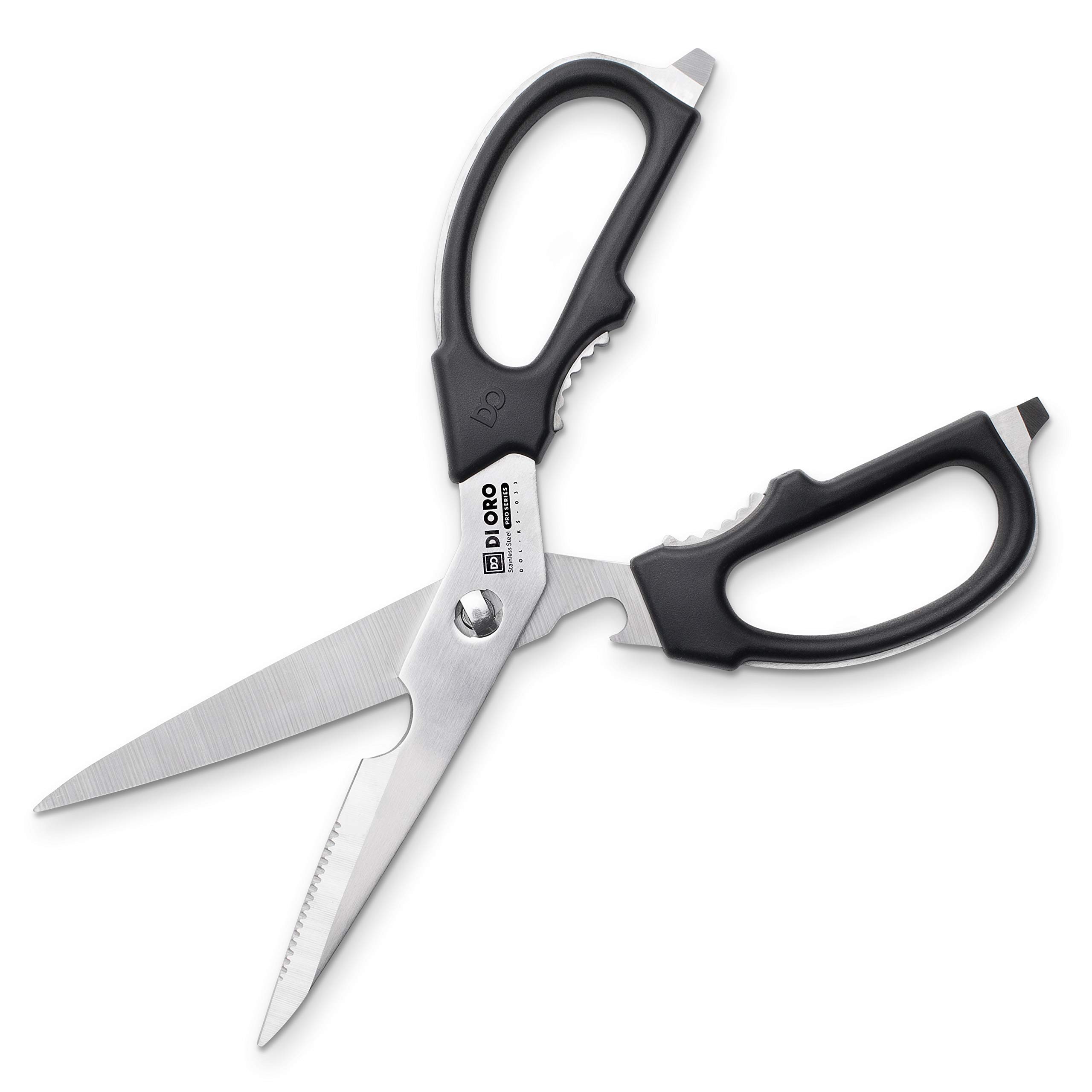 DI ORO® High-Carbon Stainless Steel Multi-Purpose Kitchen Scissors - Heavy Duty Come-Apart Kitchen Shears - Surgical Grade Utility Scissors for The Kitchen and Home - Dishwasher Safe, Easy to Clean