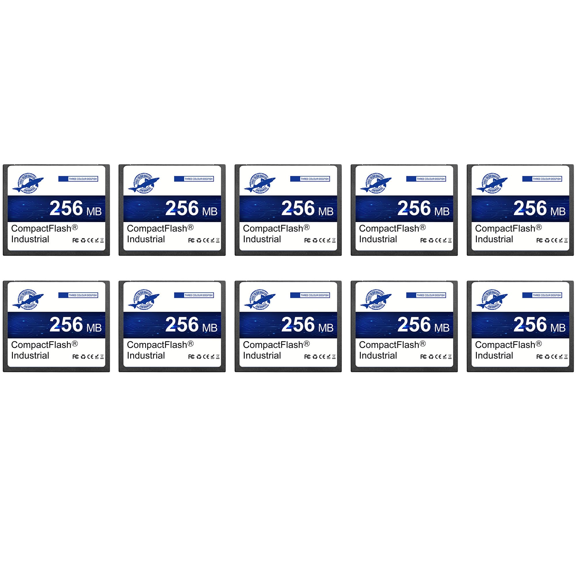 Dogfish Compact Flash Memory Card 256MB 10PACK Industrial CF Type I Card FAT16 for Industrial Equipment and Vintage Digital Cameras-image-14